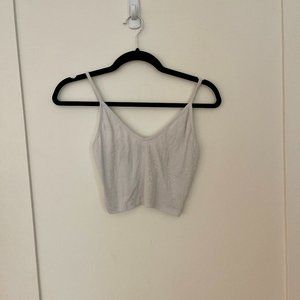 Joah Brown - strappy crop tank white M/L